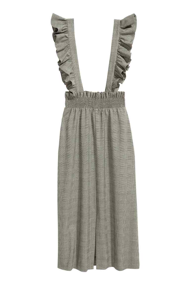 Pinafore dress with frills